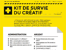 Tablet Screenshot of kitdesurvie.metiers-graphiques.fr